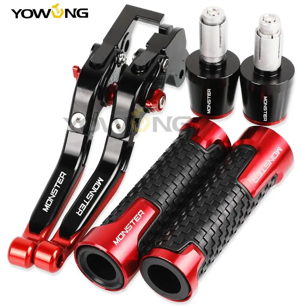 

821 MONSTER DaRk Motorcycle Brake Clutch Levers Handlebar Hand Grips ends For DUCATI MONSTER M1100 2009 2010 2011 2012 2013