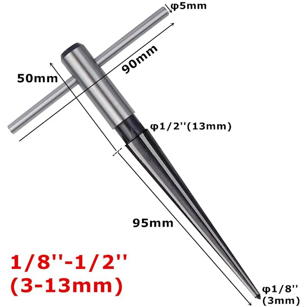 Round Shank 5-16mm Cone Reamer 3-13mm Woodworking Board Chamfer Opening and Expanding Hole Woodworking Tools