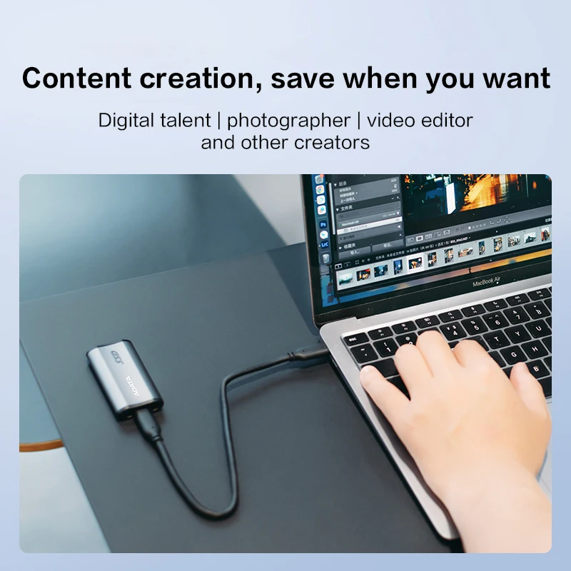 Original ADATA PSSD SE880 ELITE 500GB 1TB Portable Solid State Disk USB3.2 Gen2 Type-C Storage SSD External Hard Drive Disk