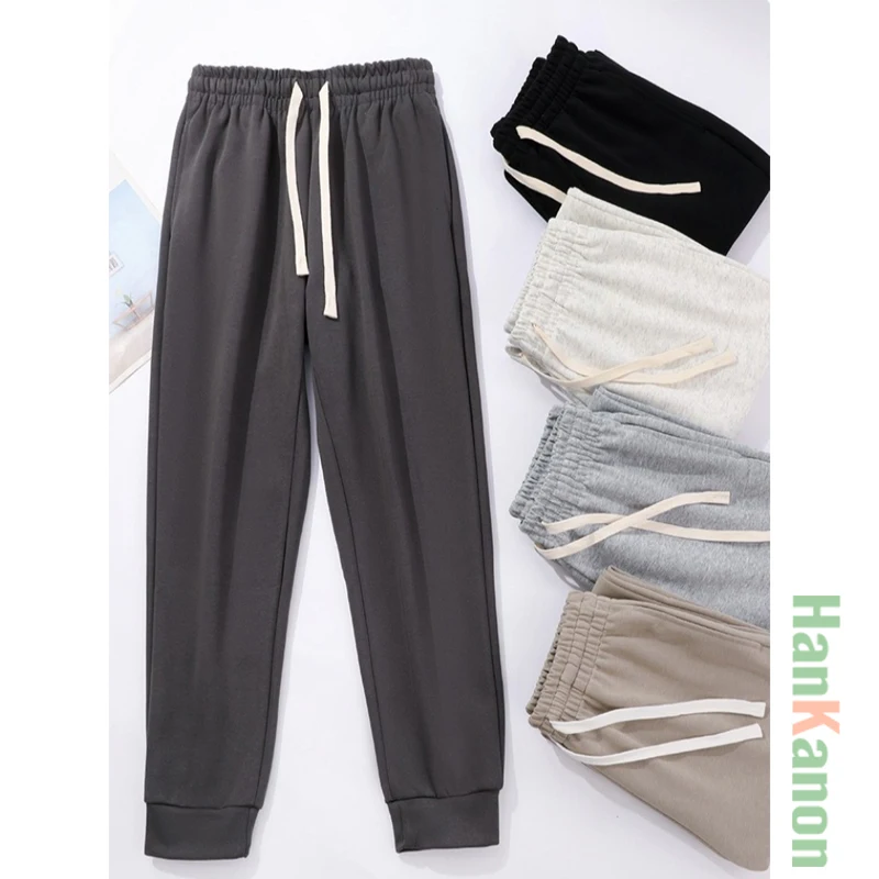Classic Version Unisex Athleisure Cuffed Sweatpants: 320g Cotton Blend, Stereo-Tailored To Flatter All Leg Types