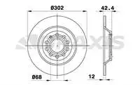 Store code: AE0539 rear brake disc mirror A6 ALLROAD 4FH 2.7 TDI QUATTRO/TDI QUATTRO/TDI QUATTRO