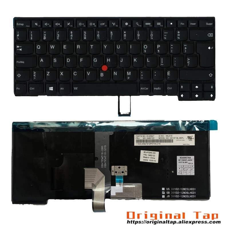 

CFR Canadian French Backlit Keyboard for Lenovo Thinkpad T440 T440s T431s T440p T450 T450s T460 04X0103 00HW839 01AX312 04X0141