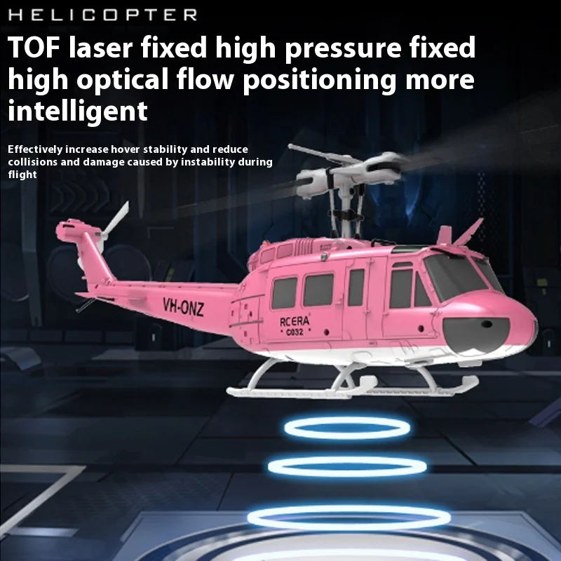 C032 Uh-1 Huey จําลอง 3d หกทาง Aileron ฟรี Reverse Flying Stunt เฮลิคอปเตอร์ไฟฟ้ารีโมทคอนโทรลเครื่องบินรุ่นของเล่น