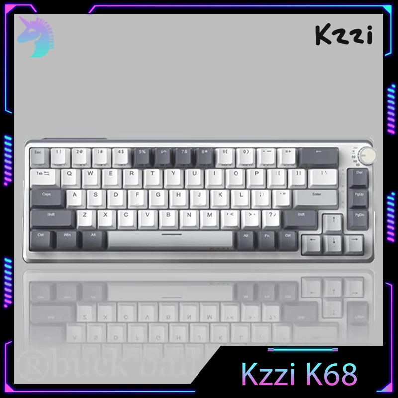 

Клавиатура Kzzi K68 игровая Механическая Беспроводная с Bluetooth, 3 режима