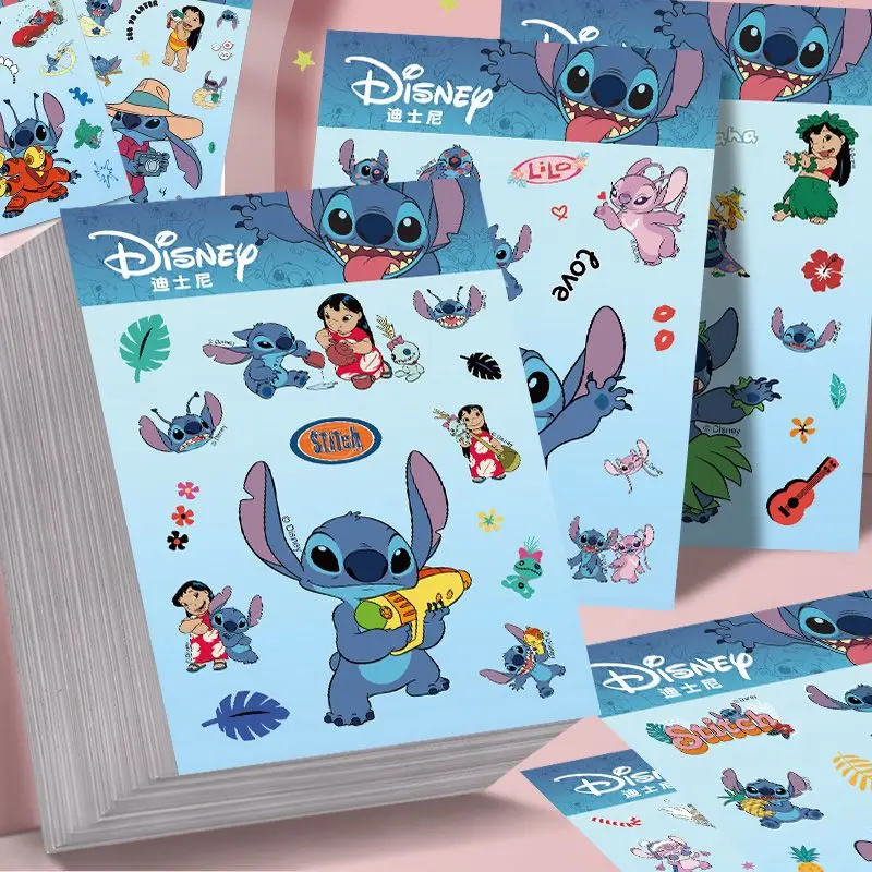 ملصقات ديزني للرسوم المتحركة ليلو وستيتش، ملصقات كرتونية لطيفة لليد، حافظة هاتف محمول لتزيين الكمبيوتر المحمول، ملصقات مقاومة للماء