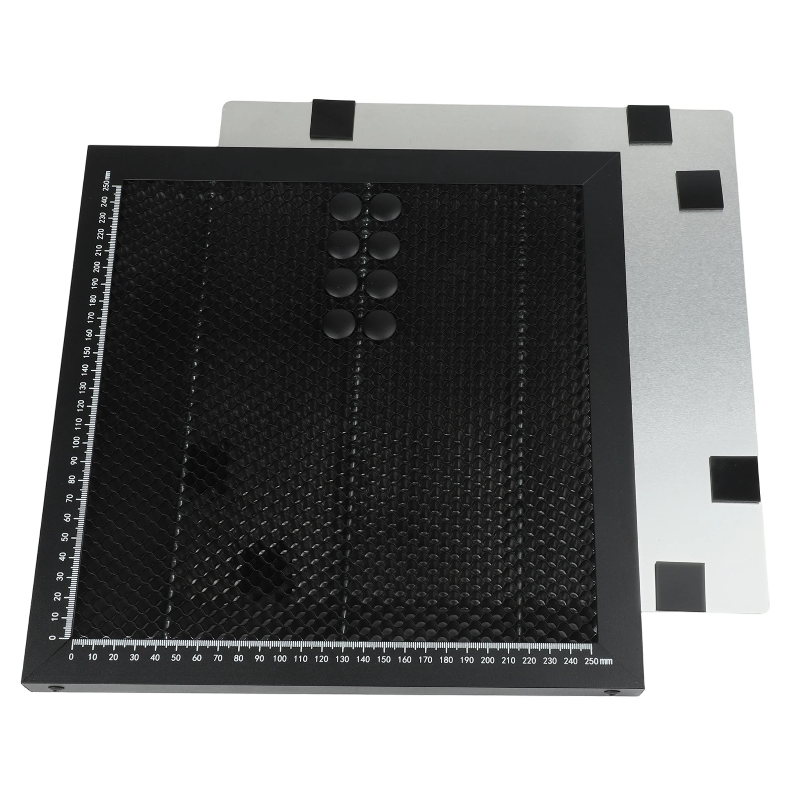 Engraving Machine Workbench Accessory Aluminum For Honeycomb Board 300x300mm with Measurement Scale and Smoke Dissipation