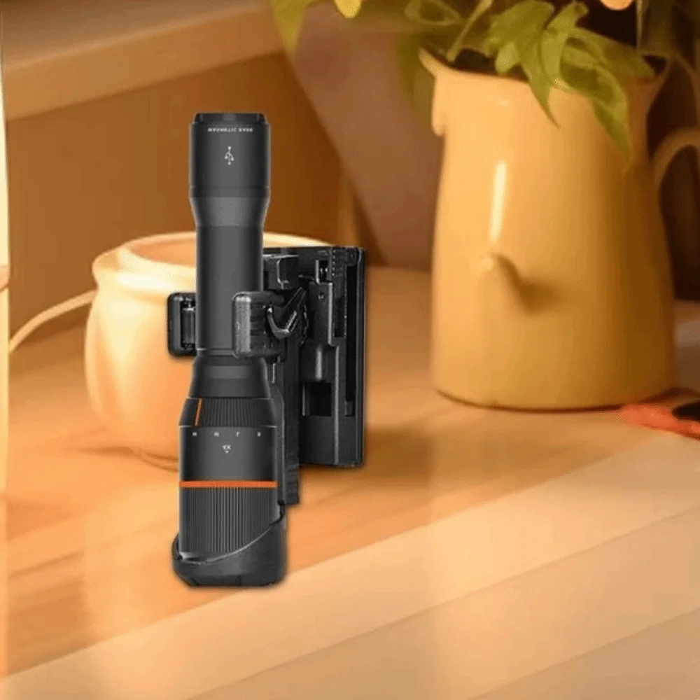 360° Rotating Rotating Flashlight Holder Lightweight Portable Flashlight Belt Holster Sturdy Unbreakable Flashlight Cover