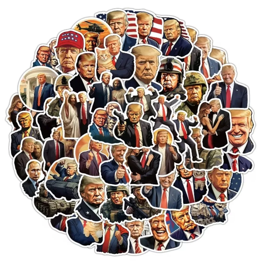 50 قطعة من ملصقات شخصيات الرؤوس الوطنية المضحكة للكمبيوتر المحمول DIY حقيبة جيتار ثابتة جراب هاتف ملصق مضاد للماء ﻿
