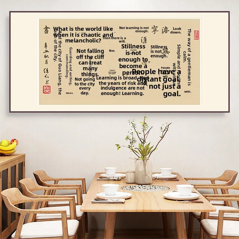 

Spring New Handmade Cross Stitch Kit Living Room Study Room Wall Art Hand Embroidery Canvas Chinese Sle Motif Home Decor