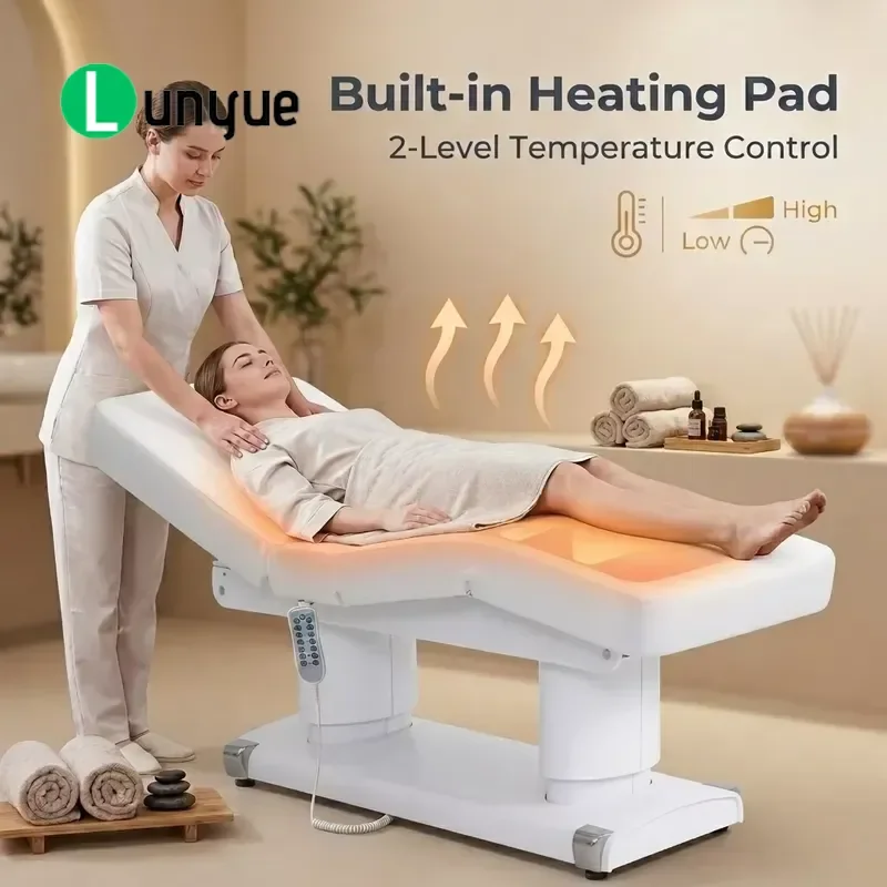 Smart Electric Massage Bed Wooden Base Adjustable Tilt Beauty Sofa Health Center Spa Furniture Comfortable Durable