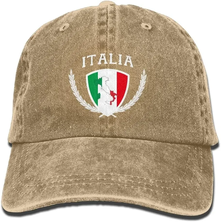 Y Y Y Italia Italy Italian Flag Hat Adult Cap Adjustable Cowboys Hats Baseball Caps­ Men Woman Outdoor Headwear Unisex Hats