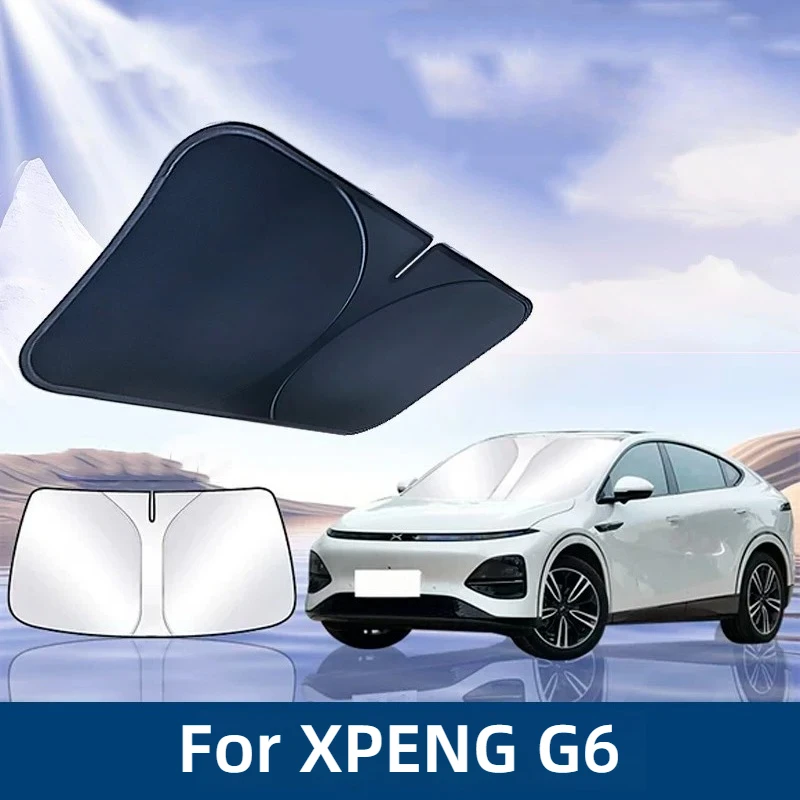 

Для XPENG G6 XiaoPeng G6 2023 2024 2025 2026 автомобильный солнцезащитный козырек на лобовое стекло, защита от ультрафиолета, складные аксессуары