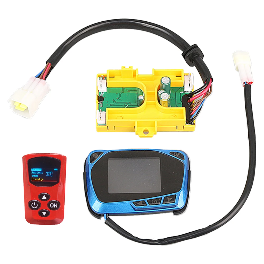 LCD Monitor Control Board for 12V 58KW Diesel Heater with Remote and Switch Ideal for Vehicle Heating Solutions