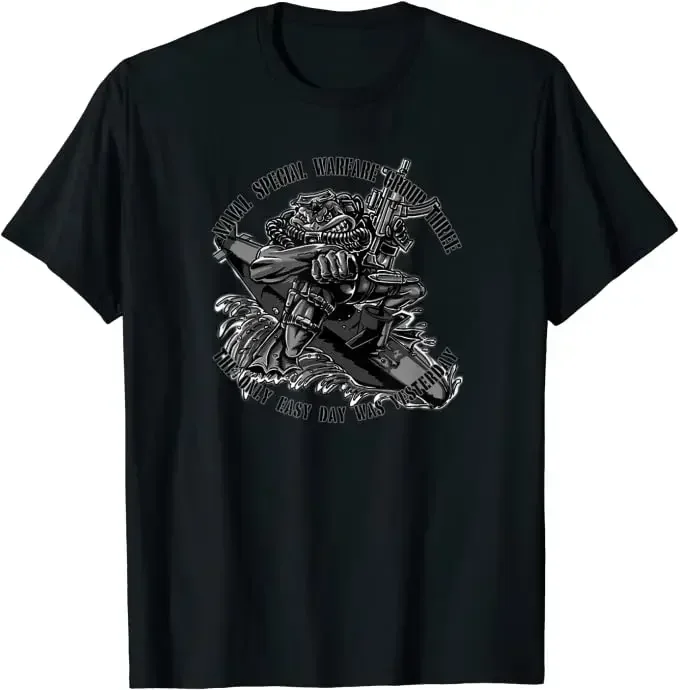 Naval Special Warfare Group Three NSWG-3 Seal T-Shirt 100% Cotton O-Neck Short Sleeve Summer Casual Mens T-shirt Streetwear