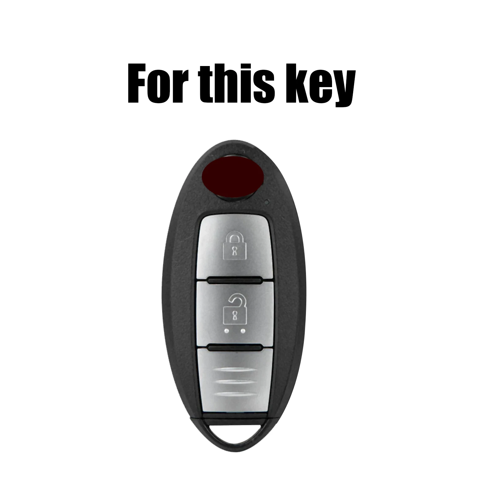For Nissan Qashqai Pulsar March 370Z Note Tiida Wingroad NV200 Leaf Cube 2014 2015 Car Key Fob Shell Case Holder Cover 3 Button - view 4