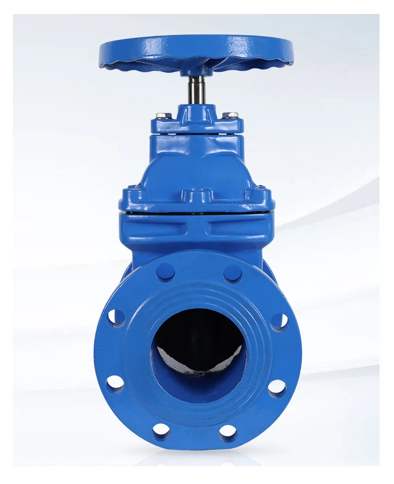 Gate valve Z45X-16Q Elastic seat seal ball ground cast iron flange soft seal dark rod fire gate valve water switch