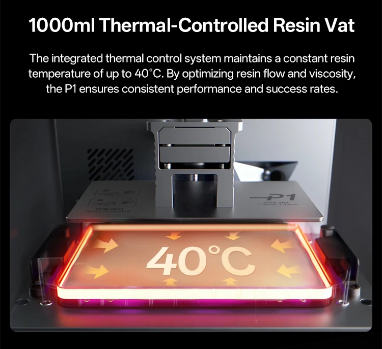 ANYCUBIC Photon P1 14K SLA LCD Resin 3D Printer With Wave Release Technology and Precision-Fitted Industrial-Grade Ball Screw