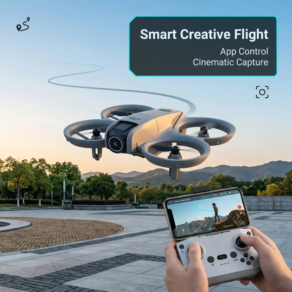 IOSN Mini Drone GT3 Professional 4K HD Dual Cameras FPV RC Helicopter 5G WiFi Screen Remote Control Brushless Childrens Toy Gift