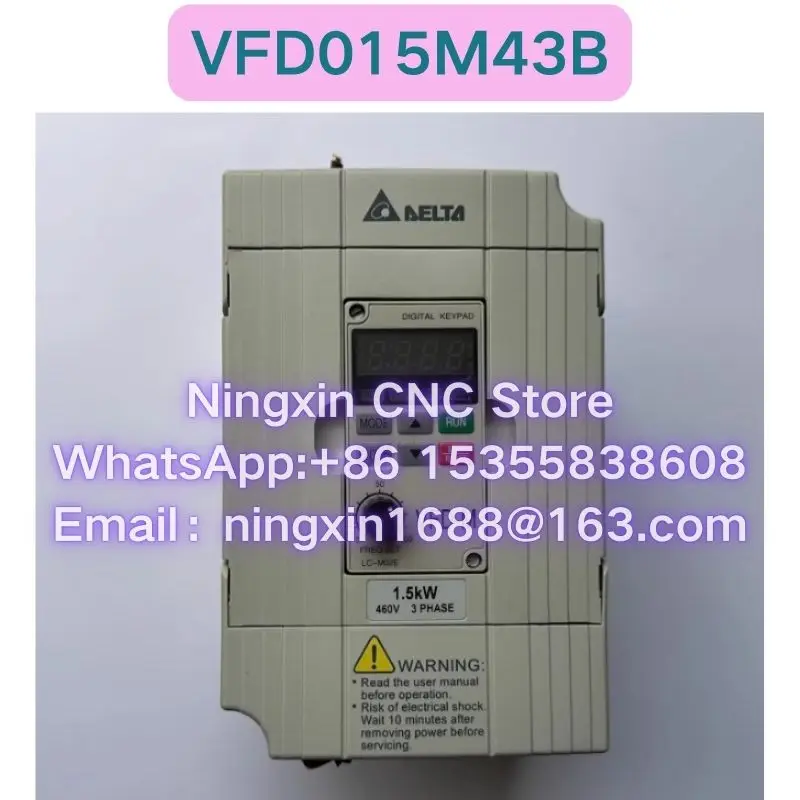

Second-hand VFD015M43B Inverter Functional test OK Fast delivery