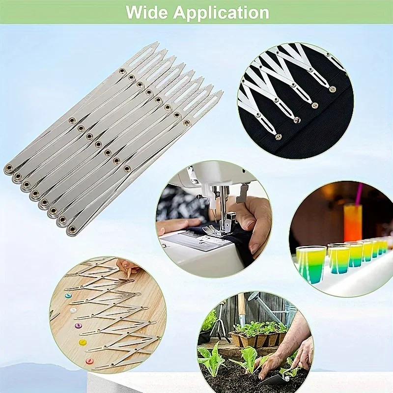 Curtain Making Tool for Floral Curtain Open Hole Bisector Locator Ruler Retractable Sewing Adjustable Buttonhole Button Locator