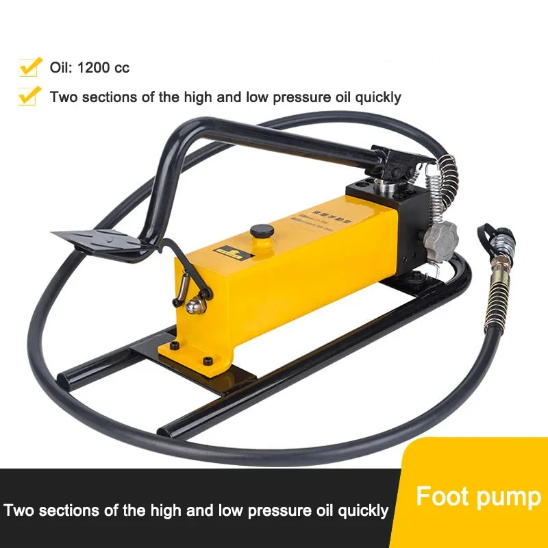 

High Pressure Pedal Hydraulic Pump Portable Square Pump Single Circuit Enhanced Base CP-700D Suitable For Jack wheel pull Tools