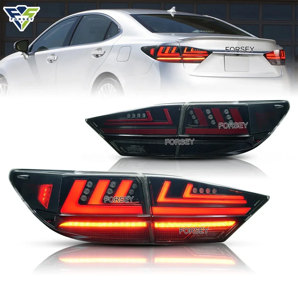 LED Rear Lamp FOR 2013-2017 Lexus ES200 ES250 ES300H black & red tail light Brake Light