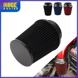 76MM 3Inch Universal Car Air Filter Sport Power Mesh Cone Air Cleaner High Flow Car Cold Air Intake Filter Induction Kit OFI077