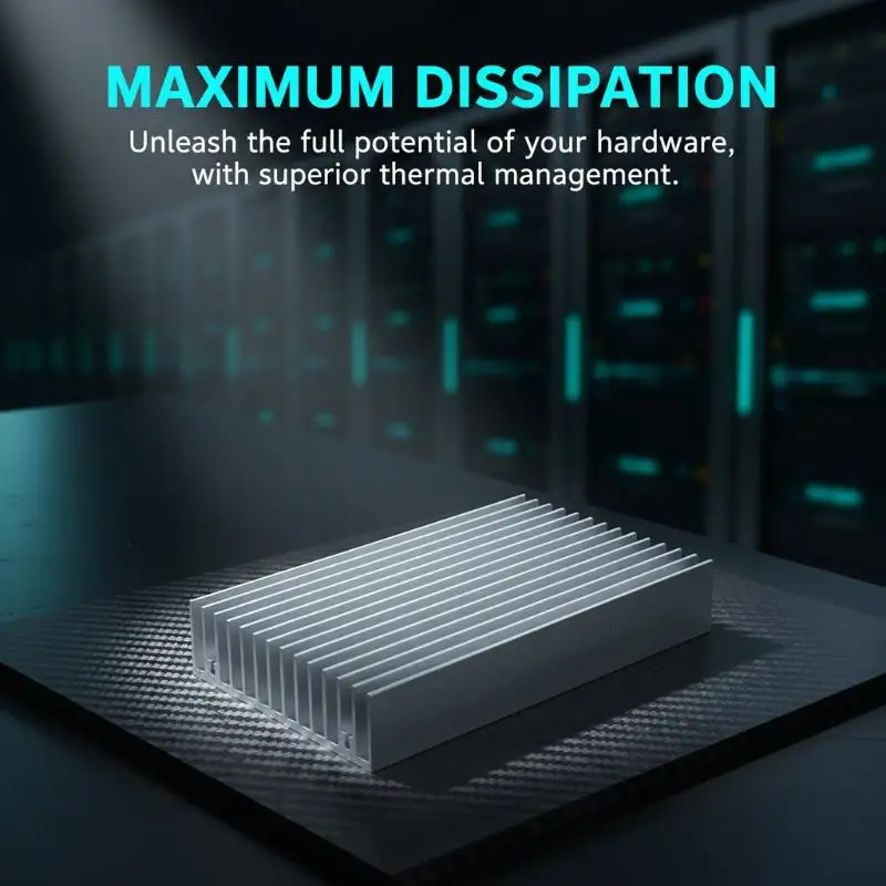 Extruded Aluminum Heatsink For High Power LED IC Chip Cooler Radiator Heat Sink