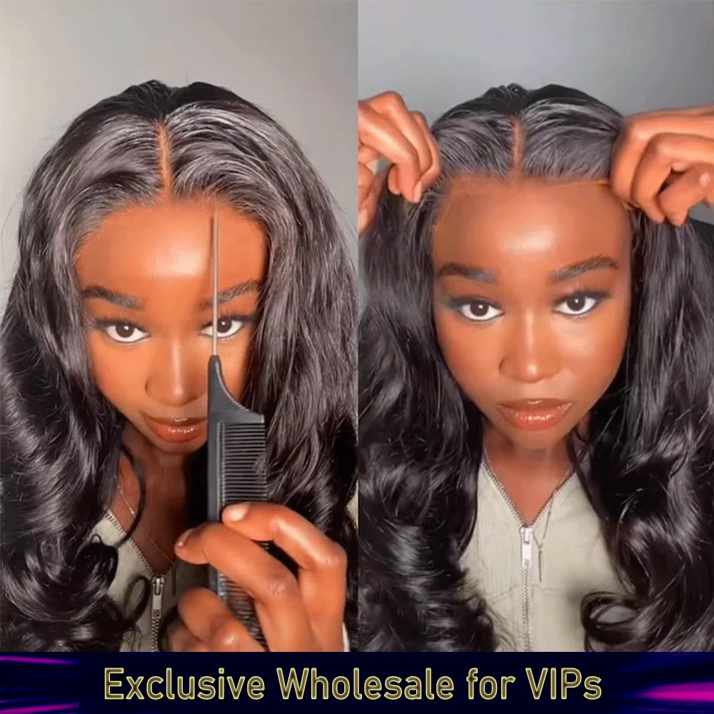 Black Pearl Body Wave Human Hair Wigs 13x6X1 Hd Lace Front Wigs For Black Women Pre Plucked Loose Wave Lace Front Wig image 6