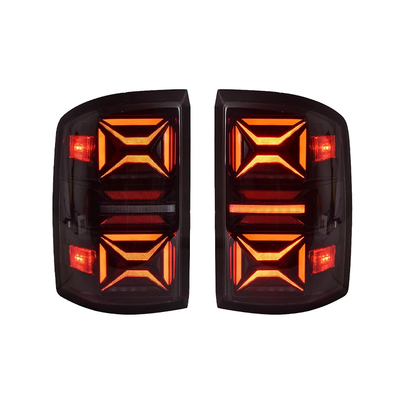 For GMC Sierra 1500 2014-2018 Tail Light Rear Lamp Car Accessories Wholesale LED Taillight Turn Signal Upgrade Indictor