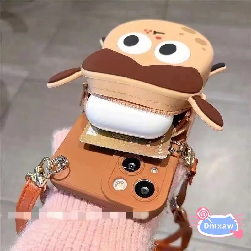 Cartoon Brieftasche Fall für vivo y73s y72 y70s y51s y52s y31 y21 y21s y33s y15s v15 v20 pro Softcover Kartoffel Elf Mädchen Telefon Fall