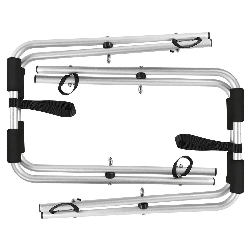 Kayak Place Bracket Aluminum Alloy Kayak Stand Portable Canoe Rack Stand with Folding Sturdy Surfboard Accessory for