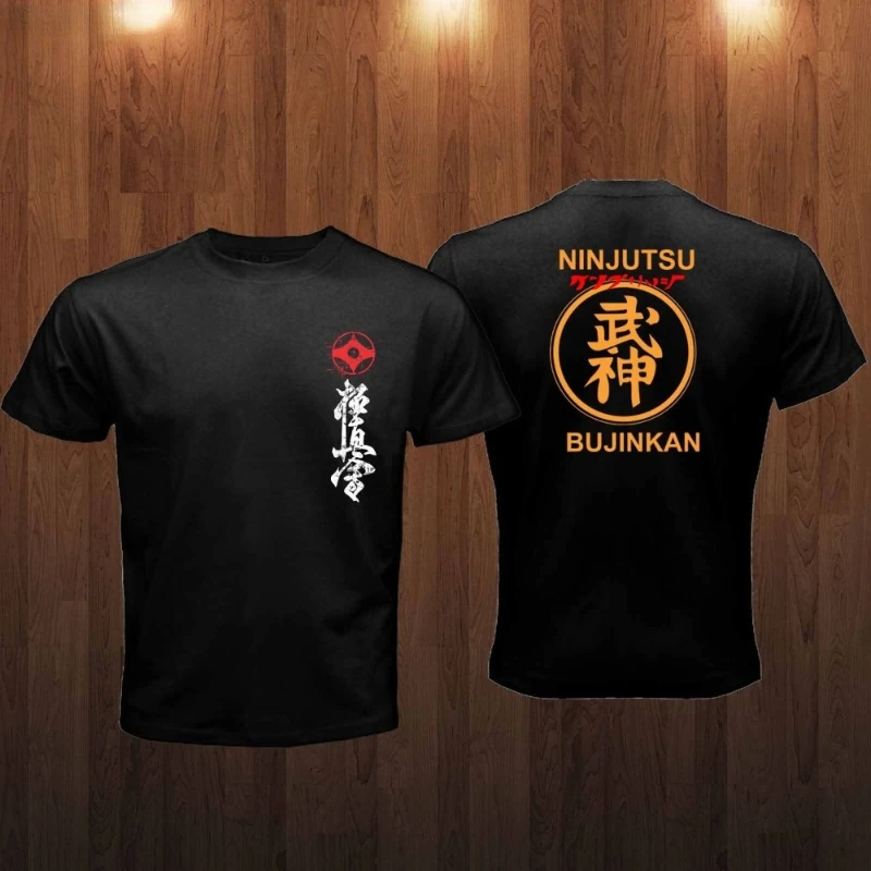 Ninjutsu Kyokushin Japanese Martial Art Retro Street Wear TShirt Summer Cheap Crew Neck Men\'S Top New Bujinkan