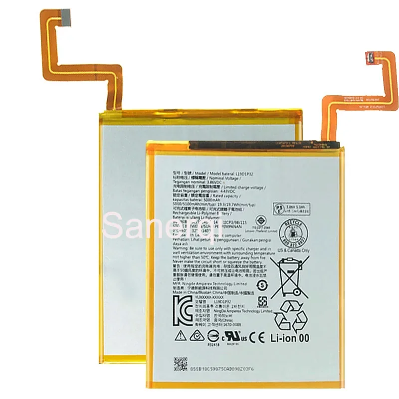 

For Lenovo L19D1P32 5000mAh Battery For Lenovo Tab M10 TB-X505X X505L X505F Tablet Battery