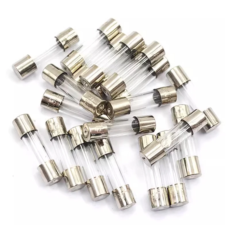 10PCS 5x20 Fuse Tube Glass Fuse Fuse 250V 0.1A 0.5A 1A 1.5A 2A 3A 3.15A 4A 5A 6A 6.3A 7A 10A 15A 20A 25A 30A 5X20 Glass Fuse