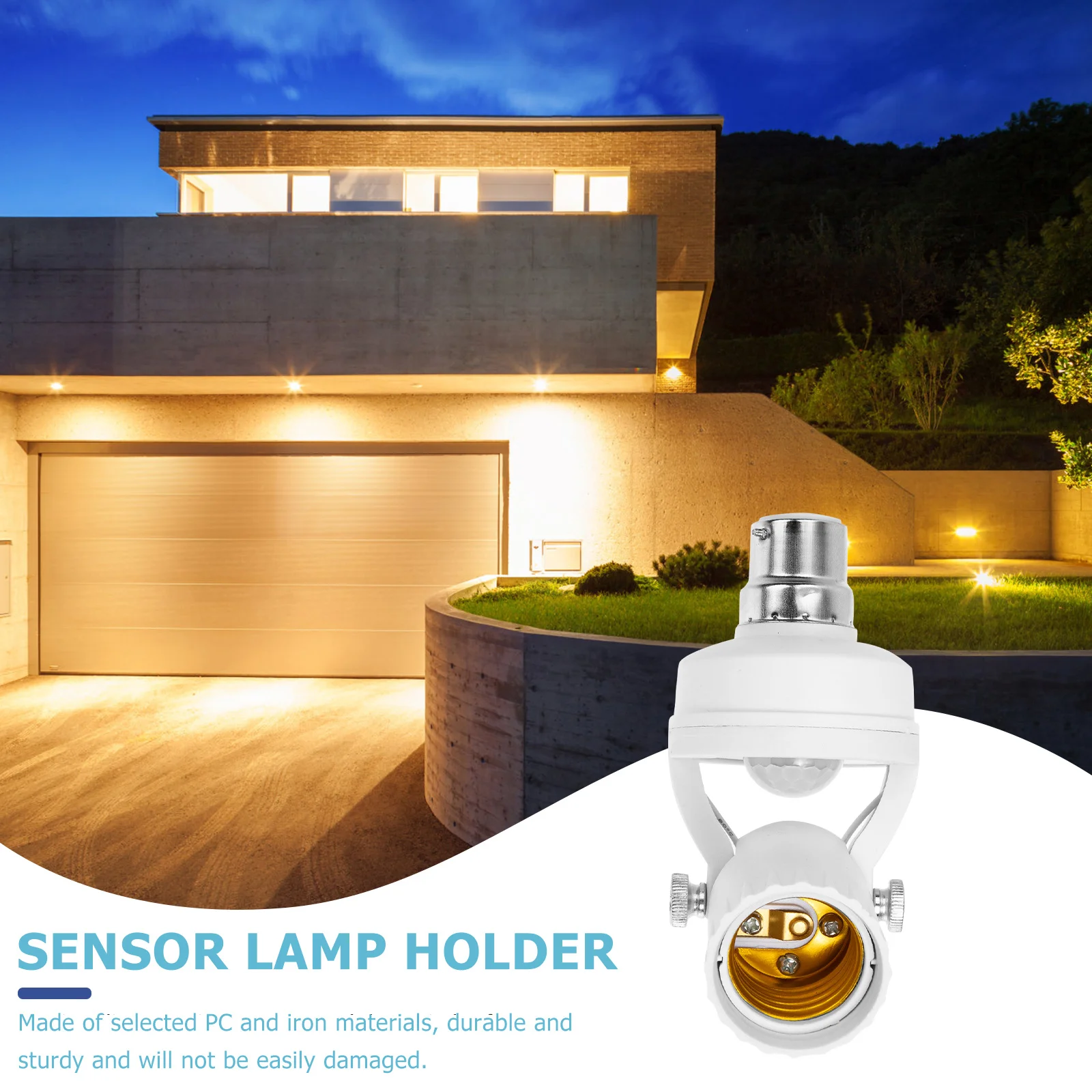 

B22 Lamp Holder Infrared Infrared Sensor Lamp Holder Sensor Light Socket For Stair Corridor Hotel Outdoor Use