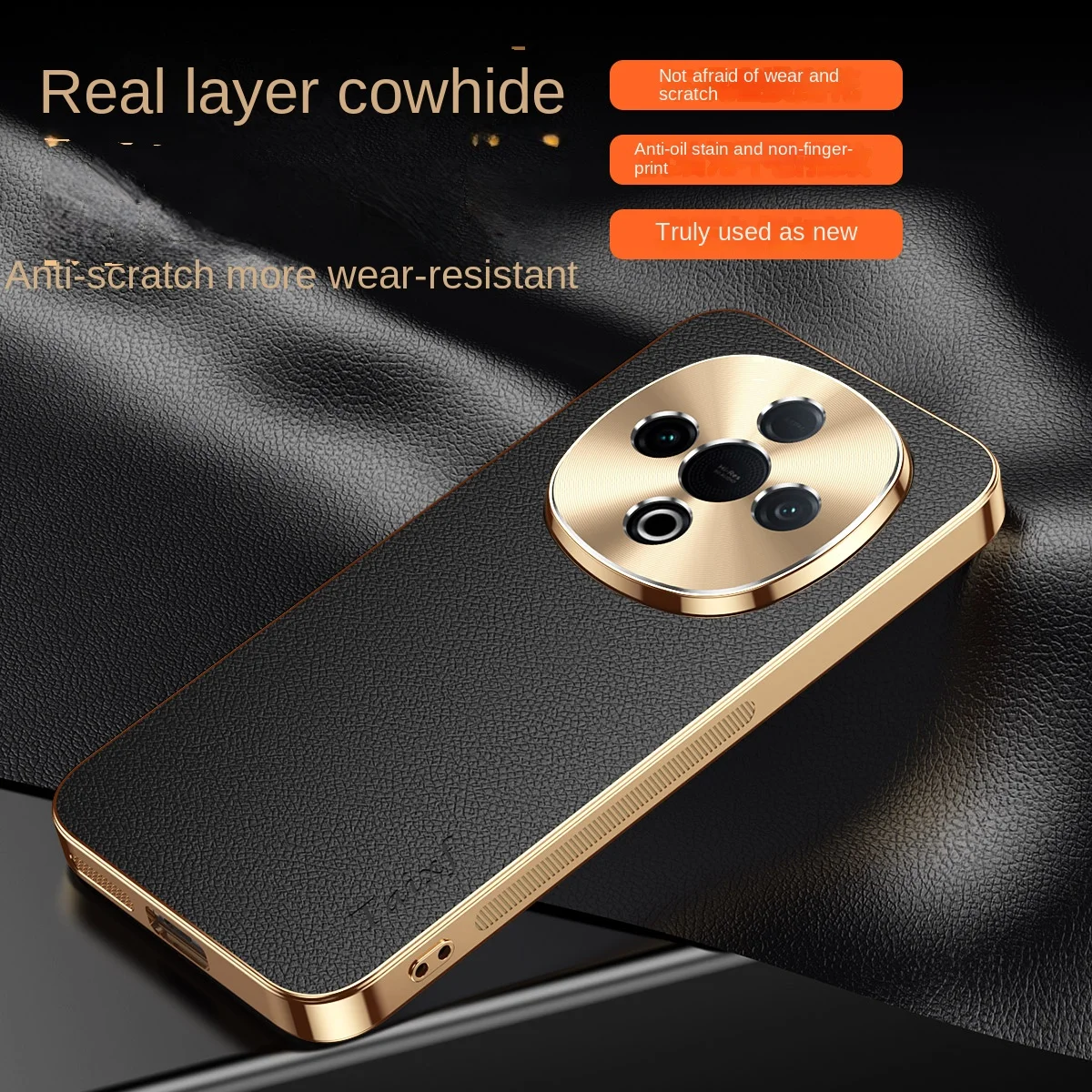 Funda de teléfono de cuero vegano de lujo para Vivo Y300 Pro, funda protectora de lente con borde suave galvanizado, funda trasera a prueba de golpes