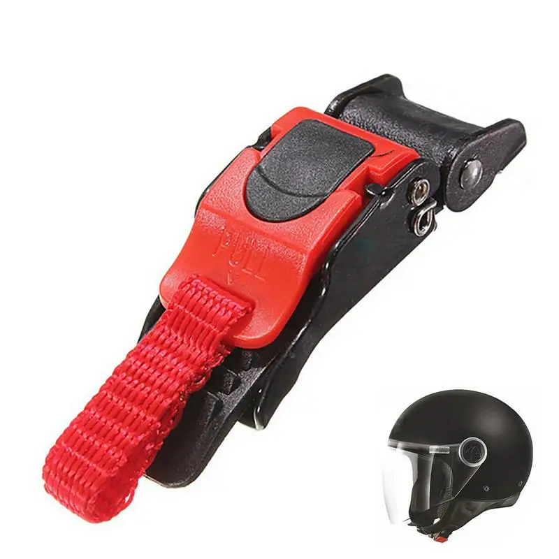 Motorcycle Helmet Plastic Pull Buckles Bike Crash Helmet Clip Chin Strap Quick Release Pull Buckle Universal Scooter Bicycle