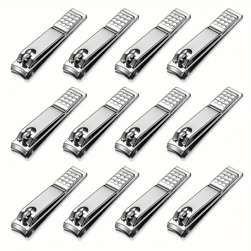 

12Piece Stainless Steel Nail Clipper Set for Women and Men - Fingernail and Toenail Cutter