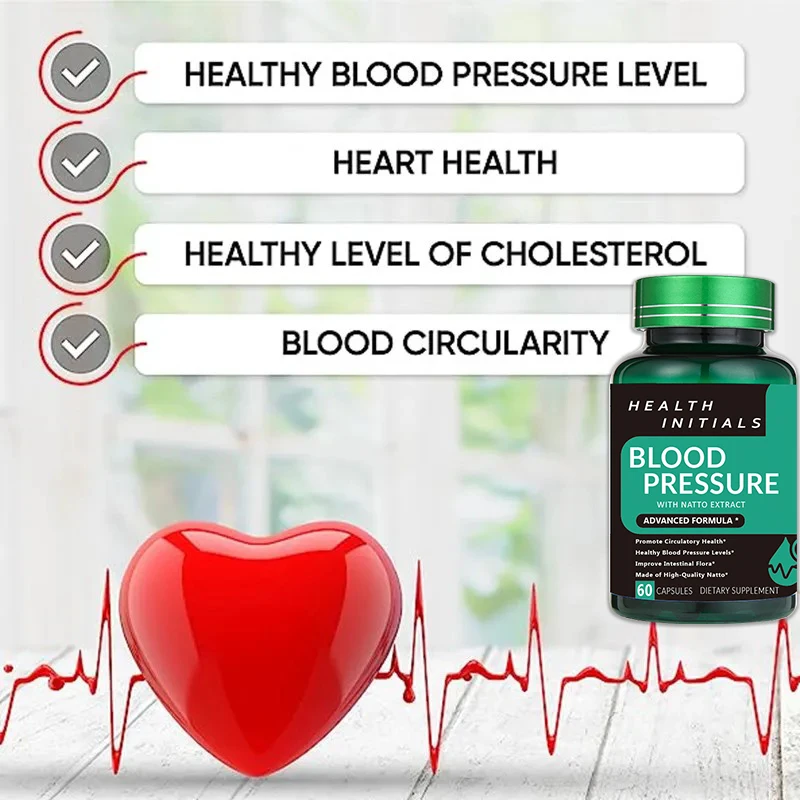 Nattokinase Capsules Blood Vessel Clean Dissolve Blood Clots Lowering Pressure Prevent Arteriosclerosis Improve Vascular Health