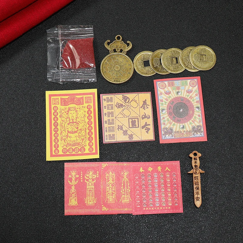 2025 Tai Suiแขวนจี้Amulet Luckyกระเป๋าFeng Shuiสวดมนต์แขวนเครื่องประดับFortuneจี้นําความมั่งคั่งสมบัติ