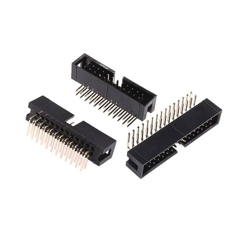 5 Stück einfacher Bullhorn-Stecker 2,54 mm gebogener Pin JTAG-Stecker IDC 3-6P 8 10 20 30 40P 64P – Detail 4