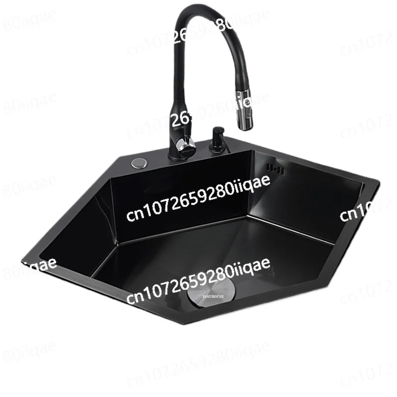 

Accessories Creative Corner Dish Drainer Washbasin Home Large Single SlotN Diamond Shaped Kitchen Sinks Stainless Steel Kitchen