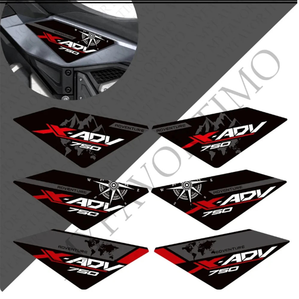 2021 - 2024 Motorcycle Stickers Decals Protector Tank Pad Kit Knee Wheels Body Fender Shell For Honda X-ADV XADV X ADV 750