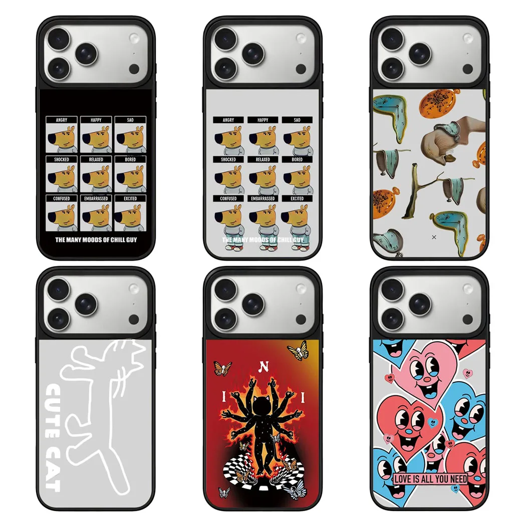 

Chill Mirror Surface Magnetic Phone Case Cover for IPhone 12 13 14 15 16 17 Pro Max Case for IPhone 17 Air