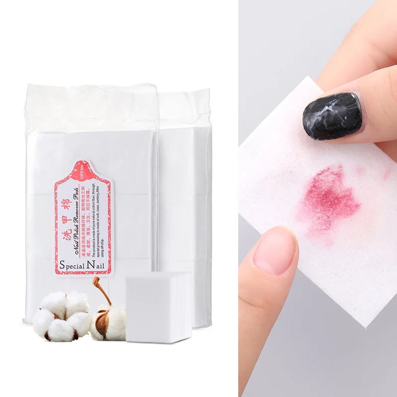 PINPAI Lint Free Gel Nail Cleaning Cotton Wipes Towel Remover For Nails Remover Paper Clean Tools Manicure Gel Nail Remover