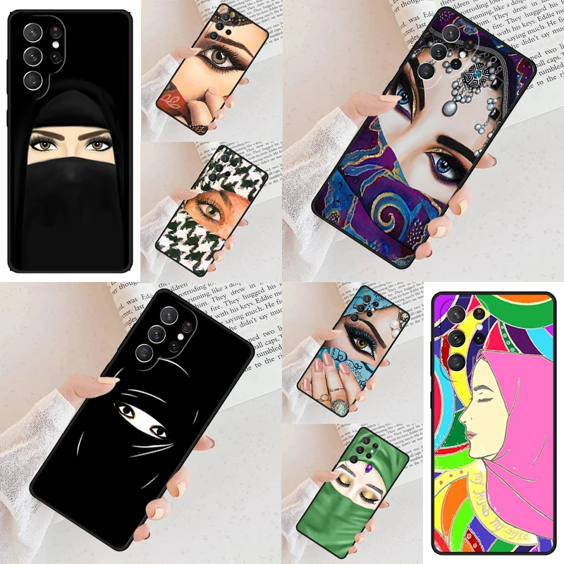 Muslim Islamic Girls Arabic Hijab Cell Phone Case for Samsung Galaxy S26 Ultra S25 S24 S23 S22 S21 S20 Note10 Cover