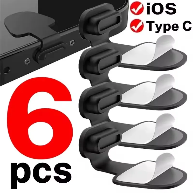 

USB C Anti Loss Dust Plugs Type C Charging Port Cover for Iphone 17 16 15 Pro Max 16P 17PM Xiaomi Samsung Stopper Cap Dustplug