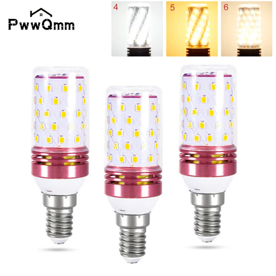 PwwQmm AC110V 220V LED Bulb E27 LED Lamp E14 LED Corn Bulb 12W 16W Ultra Brightness Candle LED Light Bulb Indoor Lighting