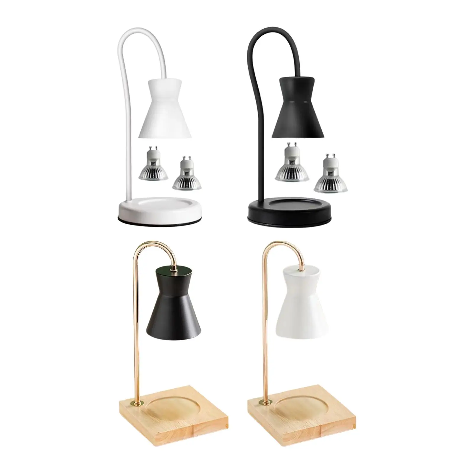 Candle Warmer Lamp No Flame Fragrance Table Lamp for Living Room Small & Large Jar Candles
